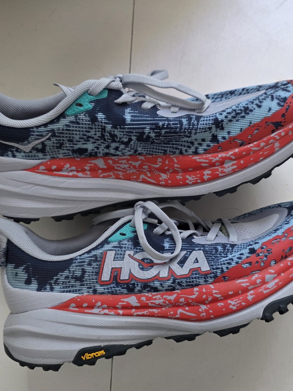 HOKA Speedgoat 6 Women US 9.5 Gull Stormy Skies
